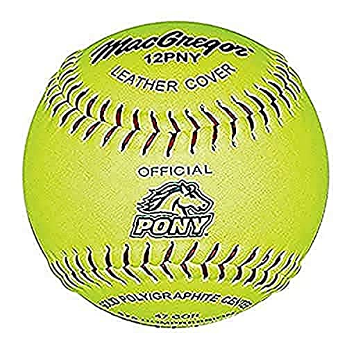 MacGregor Pony Fast Pitch Softball, 12-inch (One Dozen)