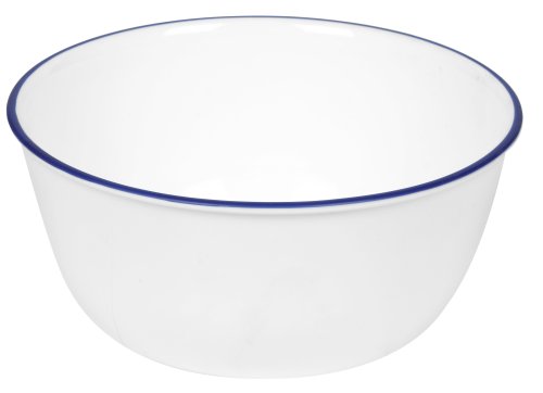 Corelle Livingware 28-Ounce Super Soup/Cereal Bowl, Classic Cafe Blue