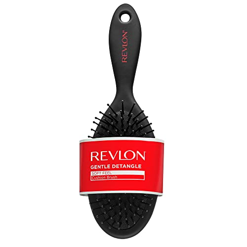 Revlon Soft Touch Nylon Pin Cushion Hair Brush, Colors May Vary