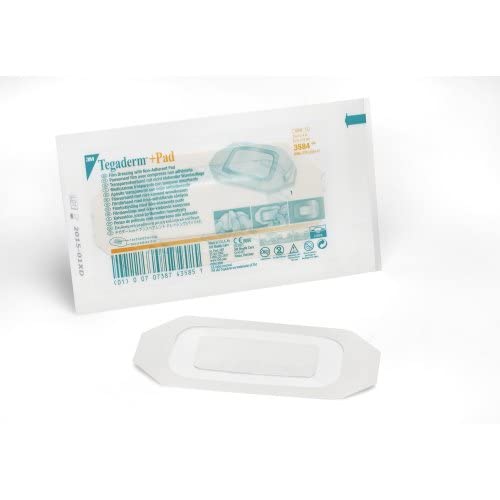 3M tegaderm +Pad Transparent Dressing with Absorbent Pad – 2 3/8″ X 4″ Dressing, 1″ X 2 3/8″ Pad – Box