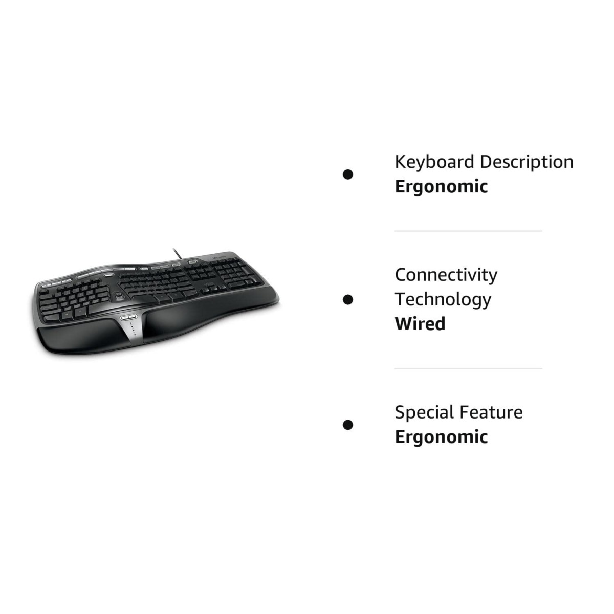Microsoft Natural Ergonomic Keyboard 4000 for Business – Wired | The Storepaperoomates Retail Market - Fast Affordable Shopping