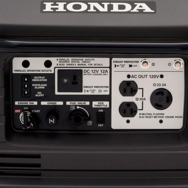 Honda Power Equipment EU3000IS 3000W 120V Portable Home Gas Power Generator