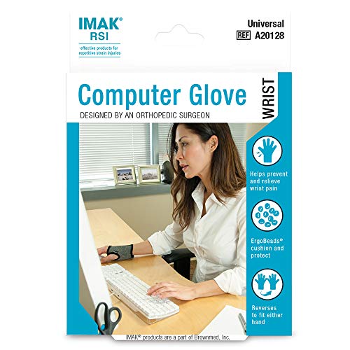 IMAK RSI Computer Glove – Wrist Stabilizer Brace for Work and Gaming