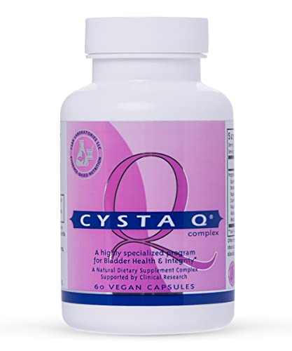Farr Laboratories Cysta-Q Maximum Strength Interstitial Cystitis (IC) Relief and Bladder Pain and Discomfort – Urinary Urgency and Frequency – 60 Capsules