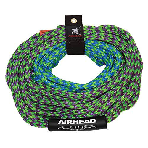 Airhead 2 Section Tow Rope for 1-4 Rider Towable Tubes, 60-Feet