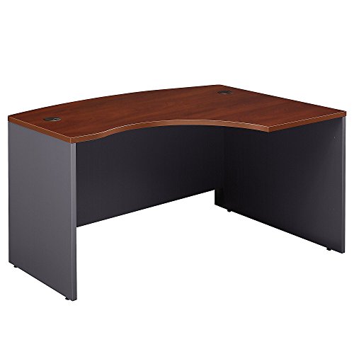 Bush Business Furniture Series C Collection 60W x 43D Right Hand L-Bow Desk Shell in Hansen Cherry