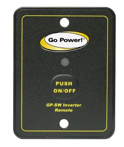 Go Power! GP-SW-REMOTE Inverter Remote for the GP-SW1500 12 & 24 Volt , Black