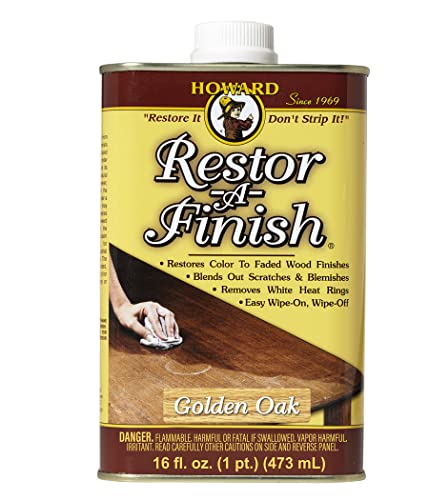 Howard Products RF3016 Restor-A-Finish, 16 oz, Golden Oak, 16 Fl Oz
