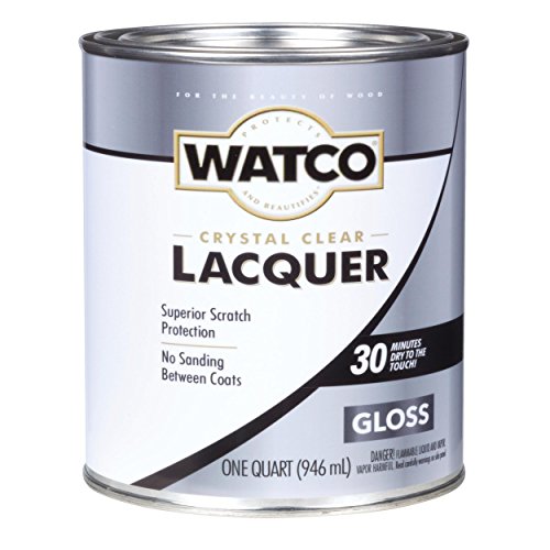 Watco 63041 Lacquer Clear Wood Finish, Quart, Clear Gloss