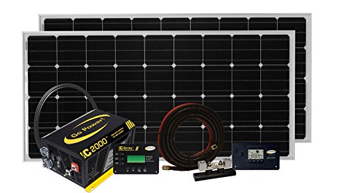 Go Power! Solar Elite Complete Solar and Inverter System with 380 Watts of Solar