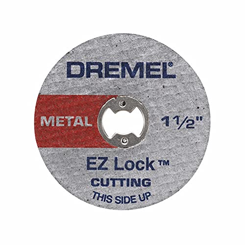 Dremel EZ456B 1 1/2-Inch EZ Lock Rotary Tool Cut-Off Wheels- Rotary Tool Cutting Accessories, Perfect for Slicing Sheet Metal and Copper Pipe, 12 Pieces