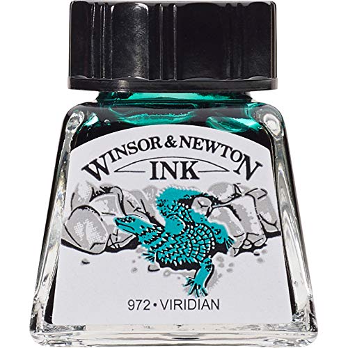 Winsor & Newton Drawing Ink, 14ml Bottle, Viridian