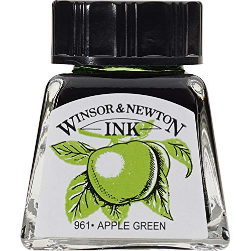 Winsor & Newton Drawing Ink, 14ml Bottle, Apple Green