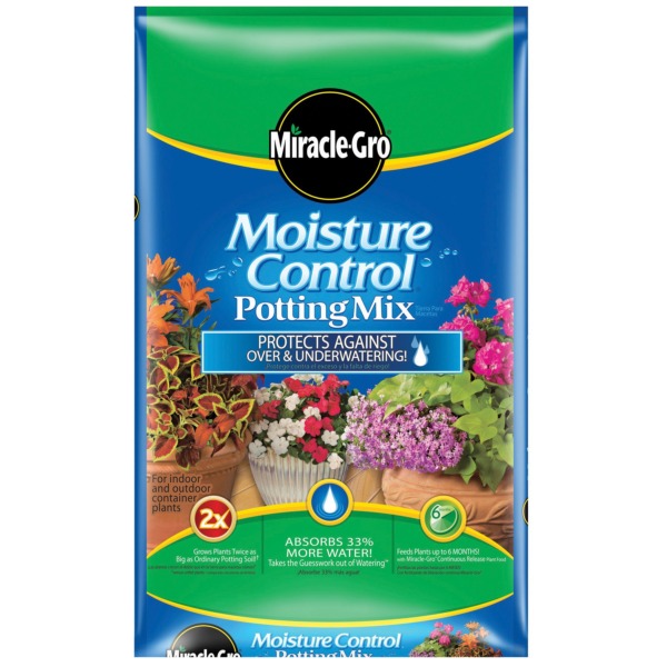Miracle-Gro Moisture Control Potting Mix, 1-Cubic Foot