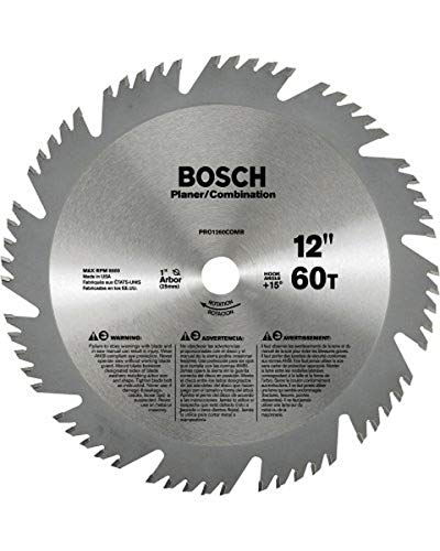 Bosch PRO1260COMB 12-Inch 60 Tooth ATB Combination Saw Blade with 1-Inch Arbor