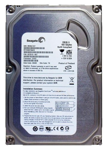 Seagate DB35.3 160GB UDMA/100 7200RPM 2MB IDE Hard Drive