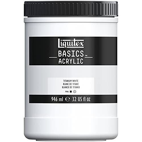 Liquitex BASICS Acrylic Paint, 946ml (32-oz) Jar, Titanium White