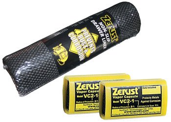 Zerust 11330 Anti-Rust And Corrosion Drawer Liner and Two Vapor Capsule Combo-Pack