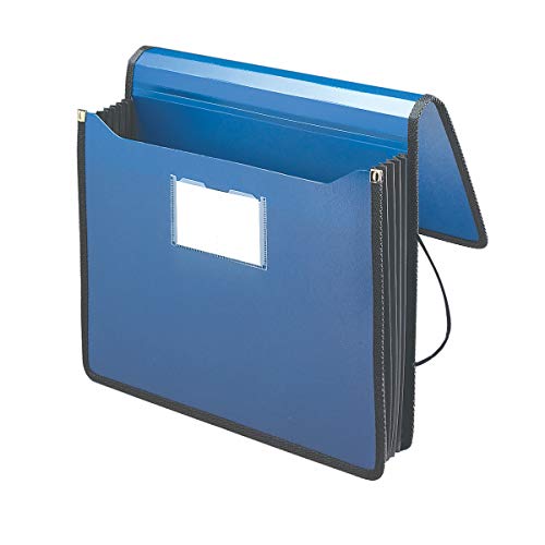 Smead Poly Premium Expanding File Wallet with Closure, 5-1/4″ Expansion, Letter Size, Navy Blue (71503)