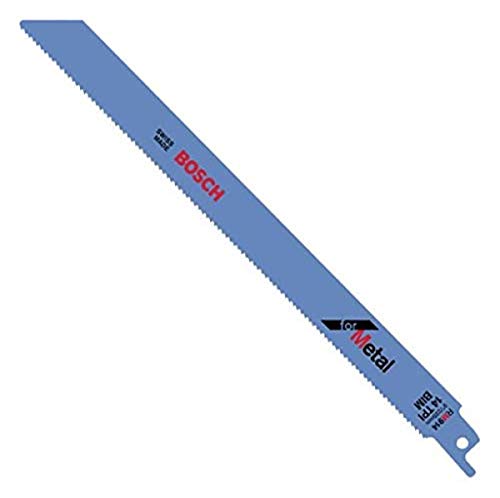BOSCH RM914 5-Piece 9 In. 14 TPI Metal Reciprocating Saw Blade, Blue
