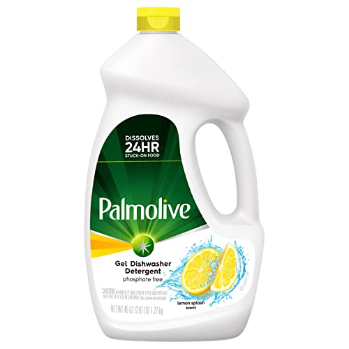 Palmolive Eco Dishwasher Detergent Gel, Lemon Splash – 45 ounce (Pack of 3) – Packaging May Vary