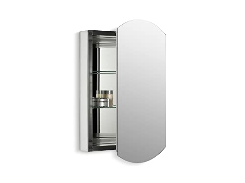 Archer® 20″ W x 31″ H Aluminum Single-Door Medicine cabinet, Beveled edges