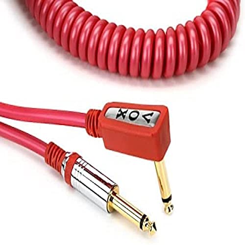 VOX VCC090 Red Coiled 1/4″ Cable with Mesh Bag, 29.5′