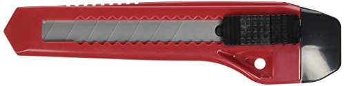 Hyde Tools 42047 Snap-Off Retractable Blade Utility Knife with Postive Lock , Red