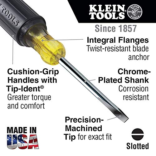 Klein Tools 85071 Stubby Slotted and Phillips Screwdriver Set with 5/16-Inch Cabinet-Tips and 2 Phillips-Tip, 2-Piece | The Storepaperoomates Retail Market - Fast Affordable Shopping