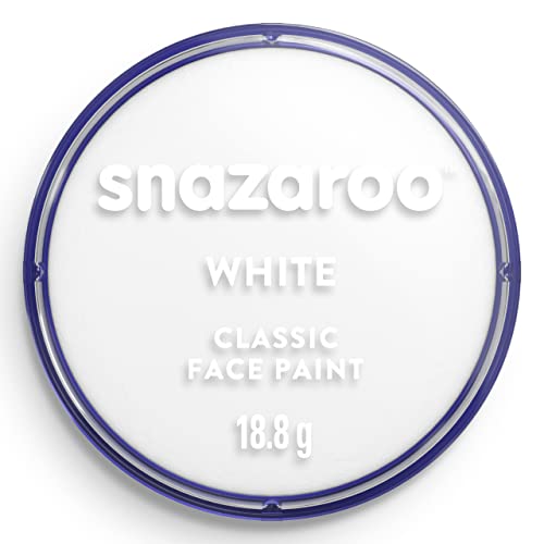 Snazaroo Classic Face and Body Paint, 18.8g (0.66-oz) Pot, White