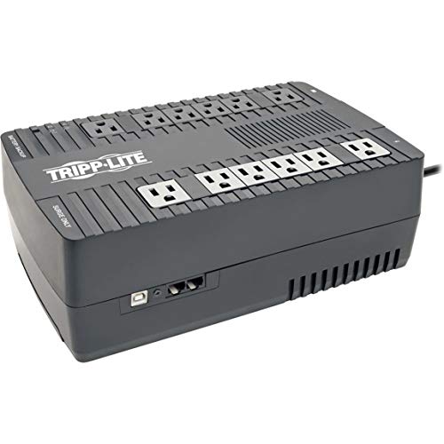 Tripp Lite 900VA UPS Battery Backup, 480W AVR Line Interactive, USB, Ultra-Compact (AVR900U)