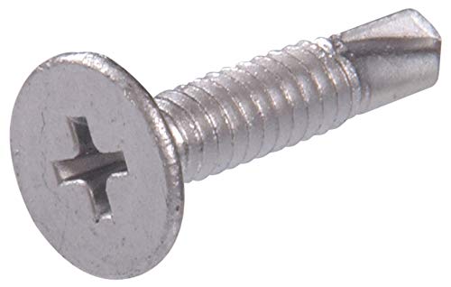 The Hillman Group 560662 10-24-Inch x 1-1/4-Inch Wafer Head Phillips Self Drilling Screw, 100-Pack
