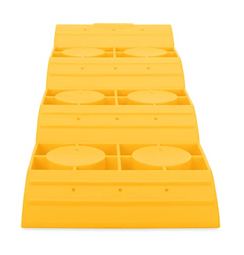 Camco Yellow Drive On Tri-Leveler, Raises Your RV Up by 3-7/8″ Works on Any Tire , Has Built In Handle, Load Capacity of 3500 lbs, Durable Non Slip Surface (44573) | The Storepaperoomates Retail Market - Fast Affordable Shopping