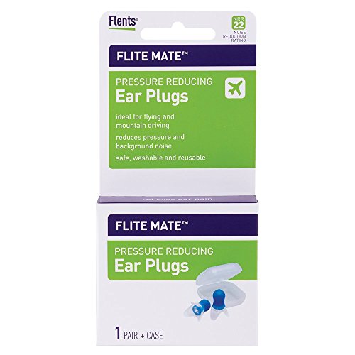 Flents Reusable Ear Plugs, Ideal for Flying And Mountain Driving, Reduces Pressure And Background Noise, 1 Pair With Travel Size Case, Easy Use With Comfort Fit, NRR 29, Blue, Made In The USA | The Storepaperoomates Retail Market - Fast Affordable Shopping