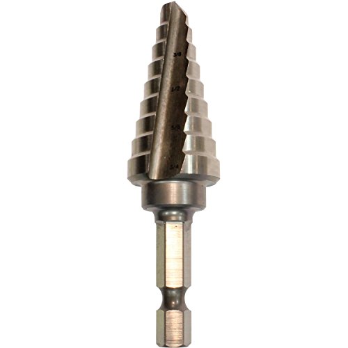 Makita 711493-A High Speed Steel Step Drill Bit, 1/4-to-3/4-Inch