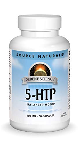 Source Naturals Serene Science 5-HTP 100mg, Balanced Mood – 60 Capsules