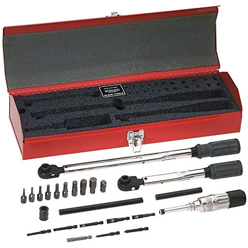 Klein Tools 57060 Master Electricians Torque Wrench Set with 2 Adjustable Torque Screwdrivers, Micro-Adjustable for Accuracy, 25-Piece