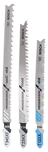 Bosch 2607010515 Jigsaw Blade T123XF/T234X/T345XF 3 Pcs