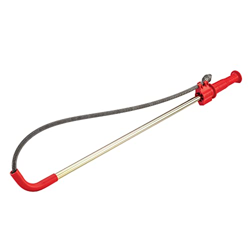 RIDGID 59787 Model K-3 Toilet Auger with Unclogging 3-Foot Snake and Bulb Head
