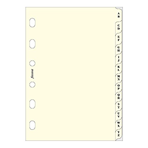 Filofax Pocket A-Z Index Cream (B211664)
