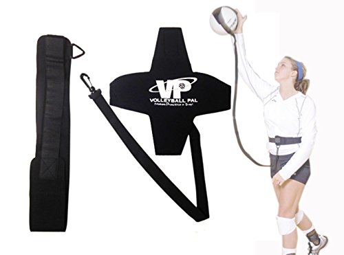 Tandem Sport Volleyball Pal Warm Up Training Aid for Solo Practice – Returns Ball After Every Swing – Adjustable Elastic Cord and Waist Strap