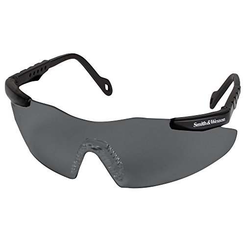 Smith and Wesson Safety Glasses (19823), Magnum 3G Safety Eyewear, Smoke Lenses with Black Frame