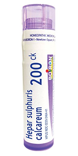Boiron Hepar Sulphuris Calcareum 200Ck Homeopathic Medicine for Cough – 80 Pellets