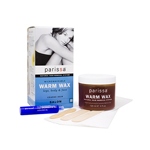 Parissa Natural Hair Remover Microwaveable Warm Wax, 4 Fl.Oz