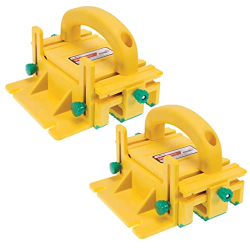 MICROJIG GRR-RIPPER GR-100 3D Adjustable Table Saw Pushblock 2-Pack, Yellow