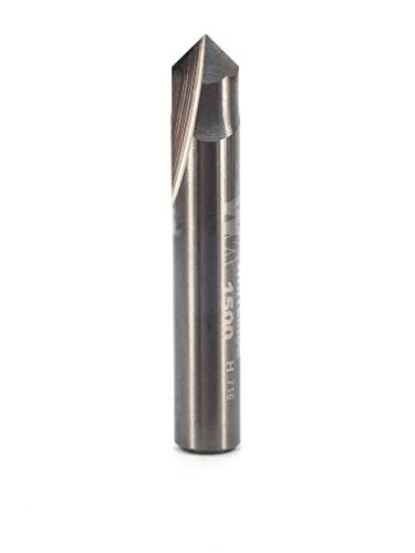 Whiteside Router Bits 1500 V-Groove Bit with 90-Degree 1/4-Inch Cutting Diameter and 1/8-Inch Point Length