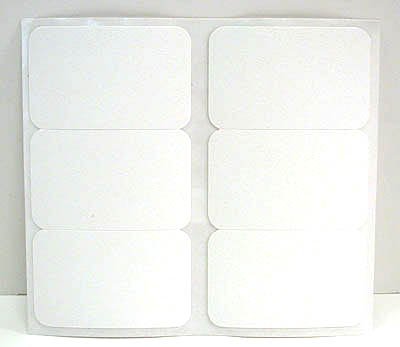 FastCap Adhesive Cover Caps Hinge Cover PVC White (1 Sheet)