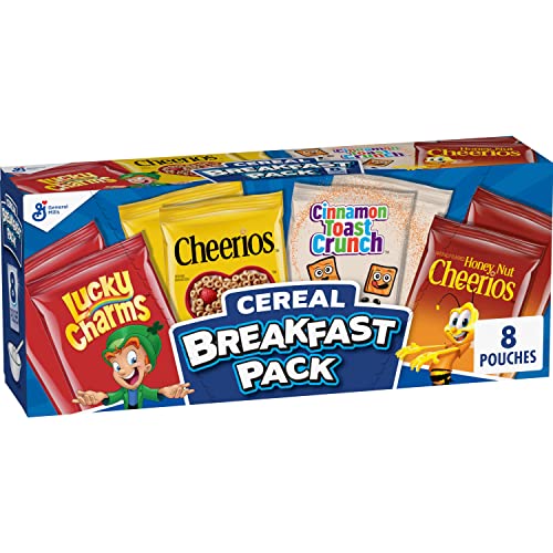 Breakfast Pack Breakfast Cereal Multi-Pack With 8 Varieties, 9.14 oz, 8 ct