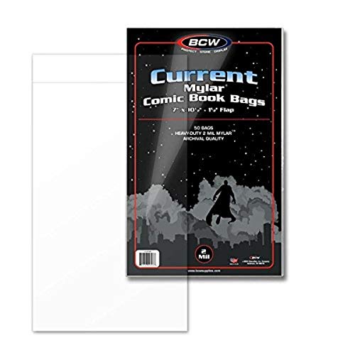 BCW Supplies 2 Mil Current Comic Mylar (50 Count Pack)