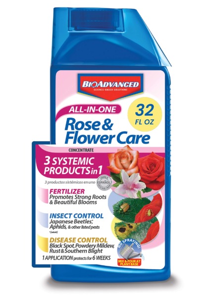 BioAdvanced All-In-One Rose and Flower Care, Concentrate, 32 oz